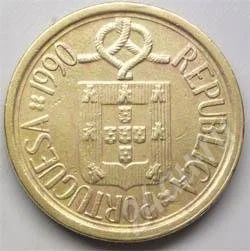 Лот: 202595. Фото: 1. Португалия. 10 эскудо 1990г. Европа