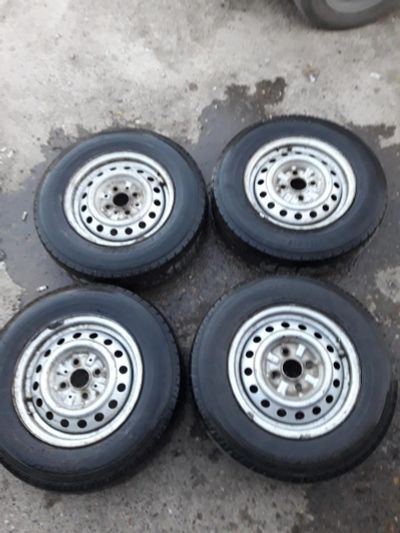 Лот: 7591776. Фото: 1. Летняя резина на штамповке r13. Шины на дисках