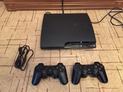 Лот: 4995795. Фото: 1. Продаю б/у PlayStation 3 Slim... Игровые приставки, консоли