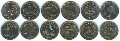 Лот: 6634406. Фото: 1. 2006 г. Сомалиленд. Знаки зодиака... Наборы монет