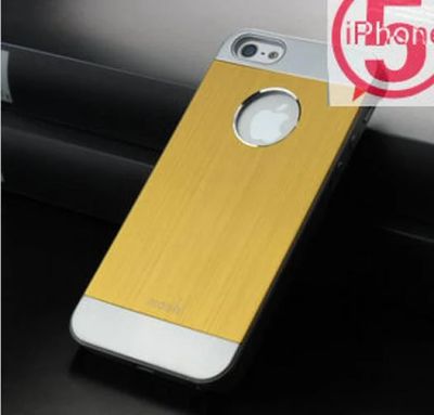 Лот: 3299050. Фото: 1. Чехол Iglaze for iphone 5 золотой. Чехлы, бамперы
