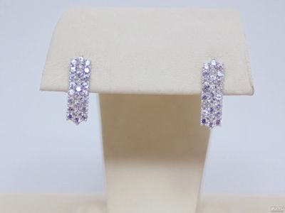 Лот: 13574667. Фото: 1. ЗОЛОТЫЕ СЕРЬГИ 3,48 ГРАММ. Серьги, каффы
