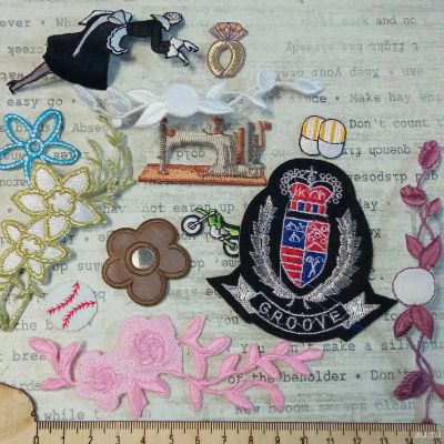 Лот: 18247974. Фото: 1. Патчи для шитья набор 2. Украшения, фурнитура