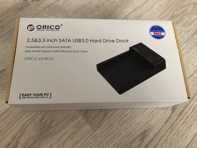 Лот: 14278678. Фото: 1. USB 3.0 док-станция для HDD 2... Шлейфы, кабели, переходники