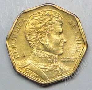 Лот: 1582988. Фото: 1. Чили. 5 песо 1996г. Америка
