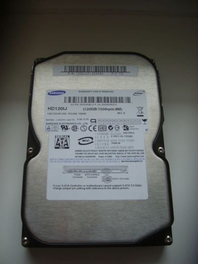 Лот: 5261043. Фото: 1. SATA Samsung 120gb (полностью... Жёсткие диски (HDD)