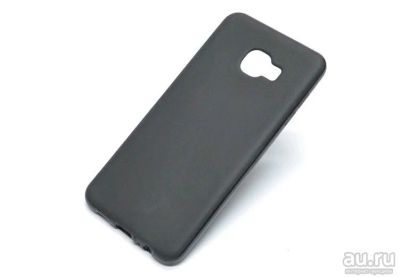 Лот: 13261457. Фото: 1. Чехол для Samsung A8 черный матовый... Чехлы, бамперы