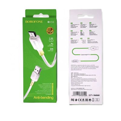Лот: 22147058. Фото: 1. Кабель BOROFONE microUSB BX-59... Дата-кабели, переходники