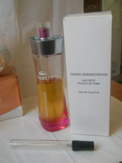 Лот: 11234340. Фото: 1. Touch of Pink Lacoste 10мл тестер. Женская парфюмерия