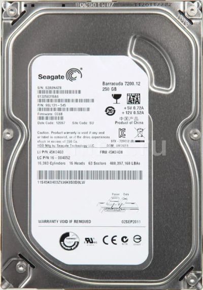 Лот: 15202635. Фото: 1. 250Gb Жесткий диск Seagate ST3250318AS... Жёсткие диски (HDD)