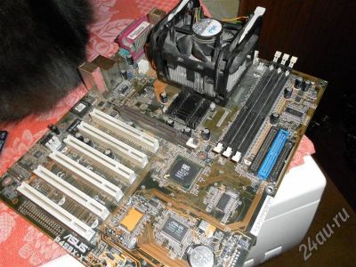 Лот: 407985. Фото: 1. ASUS =)+CELERON 2.4ГГц. Материнские платы