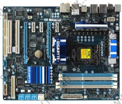 Лот: 883201. Фото: 1. GigaByte LGA1156 GA-P55A-UD4 P55... Материнские платы