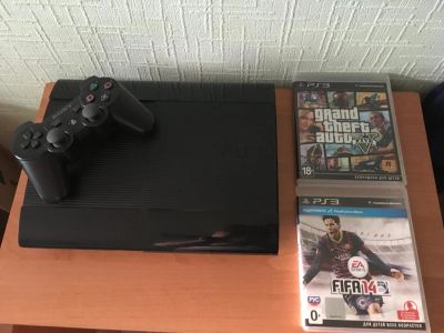 Лот: 10952399. Фото: 1. PS3 super slim 500gb. Игровые приставки, консоли