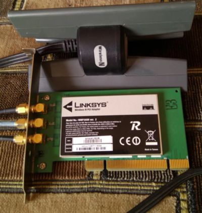 Лот: 7885472. Фото: 1. Linksys WMP300N,802.11n,PCI. Сетевые карты