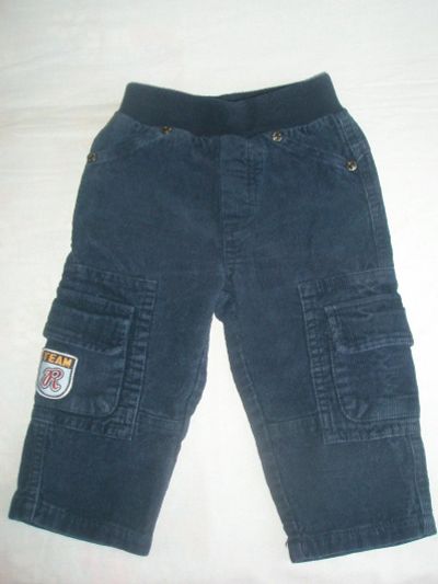 Лот: 15505460. Фото: 1. Вильветовые синие джинсы «Bony... Брюки, шорты, джинсы