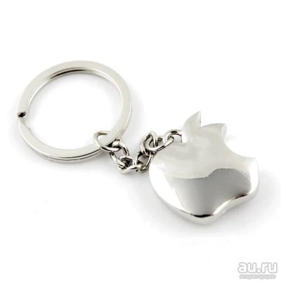 Лот: 14452583. Фото: 1. Металлический Брелок Apple на... Брелоки для ключей