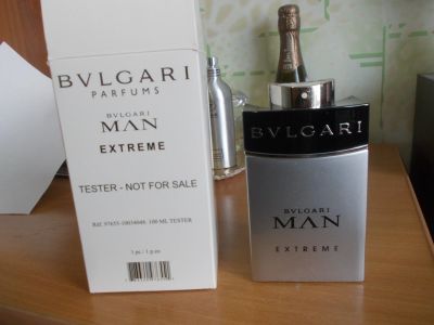 Лот: 13261686. Фото: 1. Bvlgari Man Extreme 100мл тестер... Мужская парфюмерия
