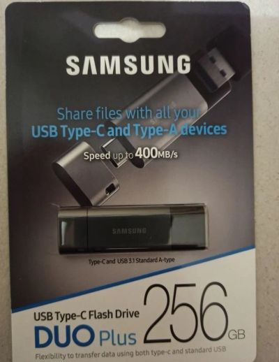 Лот: 18063640. Фото: 1. USB Flash флэшка 256Gb Samsung... USB-флеш карты