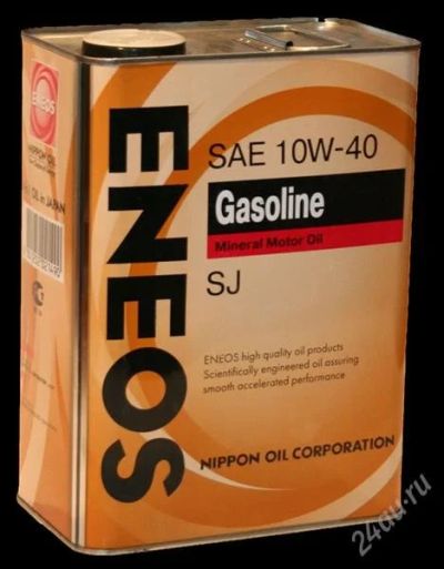 Лот: 2092323. Фото: 1. ENEOS Gasoline SAE 10w40 SJ (4л... Масла, жидкости