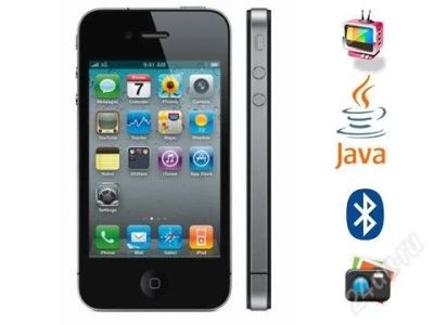 Лот: 979770. Фото: 1. iPhone 4G J800 black - 2sim, TV... Кнопочные мобильные телефоны