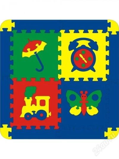 Лот: 1416876. Фото: 1. Коврик ассорти 4 дет размер 68х68. Развивающие коврики