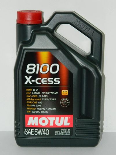 Лот: 9535531. Фото: 1. Motul 8100 X-cess 5W-40 4 литрa. Масла, жидкости