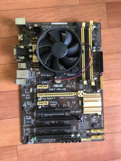 Лот: 12070260. Фото: 1. Материнская asus H87-Plus плюс... Материнские платы