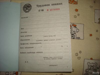 Лот: 8683568. Фото: 1. чистая трудовая. Разное