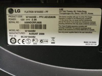 Лот: 13393690. Фото: 1. 18.5" ЖК-монитор Lg w1943se-pf... ЖК-мониторы
