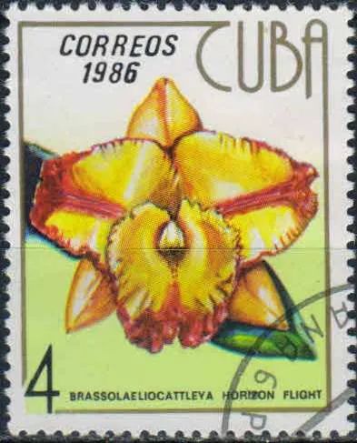 Лот: 24997429. Фото: 1. 1986. Куба. Орхидеи. н.с. № 3041. Марки