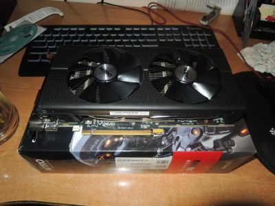 Лот: 9923252. Фото: 1. Supphire Nitro radeon rx470oc. Видеокарты