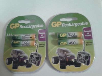 Лот: 10076009. Фото: 1. Новые аккумуляторы GP мизинчиковые... Батарейки, аккумуляторы, элементы питания