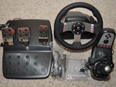 Лот: 3821952. Фото: 1. руль logitech g27 + игра GT5 Academy... Рули, джойстики