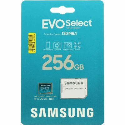 Лот: 24948406. Фото: 1. Карта памяти MicroSDXC 256Gb Samsung... Карты памяти