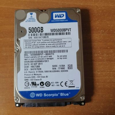 Лот: 19169048. Фото: 1. Жесткий диск Western Digital 500... Жёсткие диски (HDD)