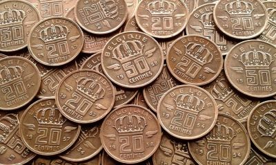 Лот: 10468876. Фото: 1. 20 монет Бельгии ( 20с 50с ) -... Наборы монет