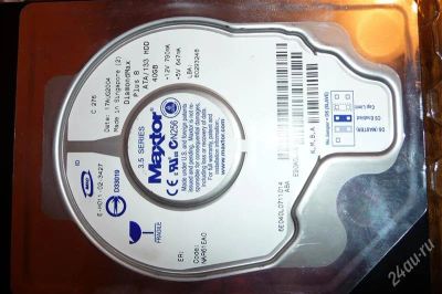 Лот: 1567660. Фото: 1. HDD Maxtor 40 gb ide не рабочий. Жёсткие диски (HDD)