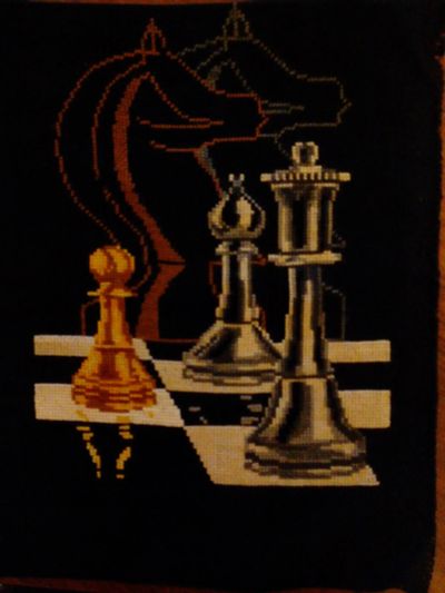 Лот: 6195697. Фото: 1. картина "шахматы". Готовые изделия