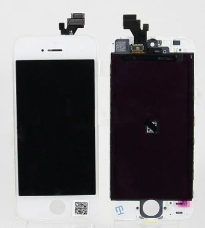 Лот: 12067962. Фото: 1. Дисплей iPhone 5 в сборе Белый... Дисплеи, дисплейные модули, тачскрины
