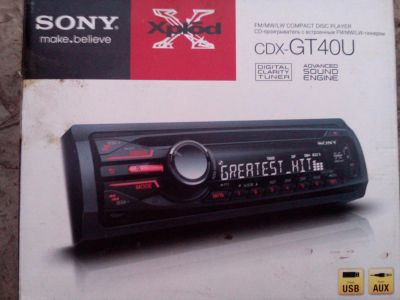 Лот: 6046240. Фото: 1. автомагнитола Sony новая. Автомагнитолы