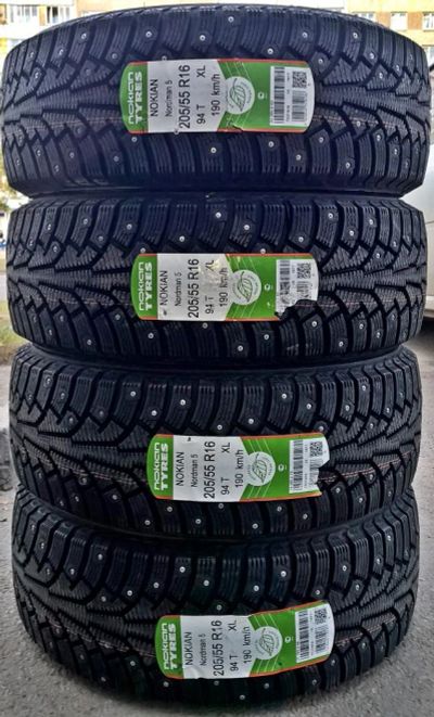 Лот: 4582383. Фото: 1. Шины зимние 205/55 R16 205/55... Шины