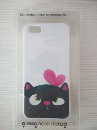 Лот: 4968365. Фото: 1. Чехол бампер для iPhone 5s кошка... Чехлы, бамперы