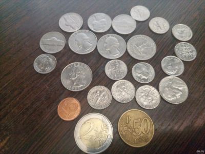 Лот: 17764747. Фото: 1. Монеты Америки (Euro,quarter dollar... Америка