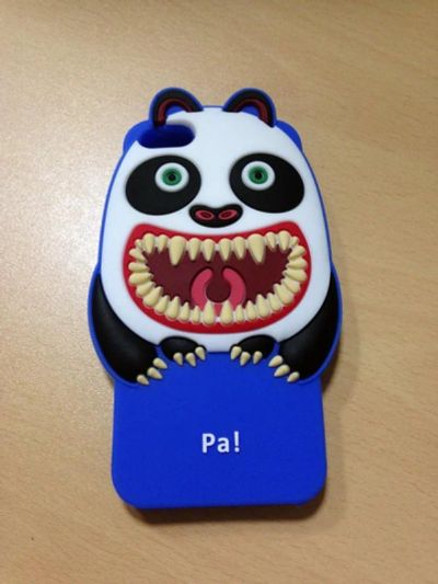 Лот: 3497884. Фото: 1. Чехол iphone 5/5s 3D Monster синий... Чехлы, бамперы