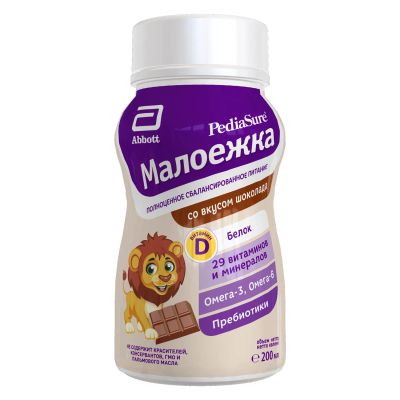 Лот: 23987721. Фото: 1. ПедиаШур малоежка шоколад 200мл. Другое (кормление и уход, гигиена)