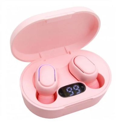 Лот: 16321663. Фото: 1. Гарнитура Bluetooth Air-E7S розовая... Красноярск