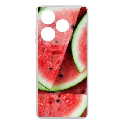 Лот: 25540111. Фото: 1. Чехол Krutoff Clear Case "Арбуз... Чехлы, бамперы