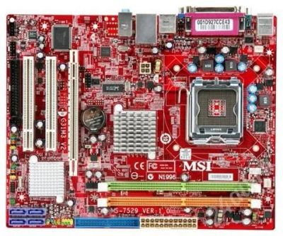 Лот: 431593. Фото: 1. MSI MS-7529 Socket 775 Неисправна... Материнские платы