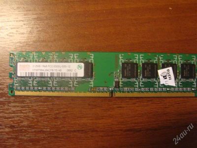 Лот: 2192619. Фото: 1. hynix 512Mb 1Rx8 PC2-5300U-555-12. Оперативная память