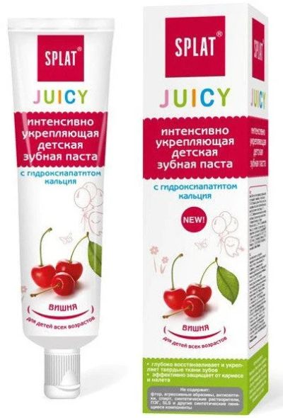 Лот: 10970296. Фото: 1. Зубная паста Splat juicy вишня... Уход за полостью рта